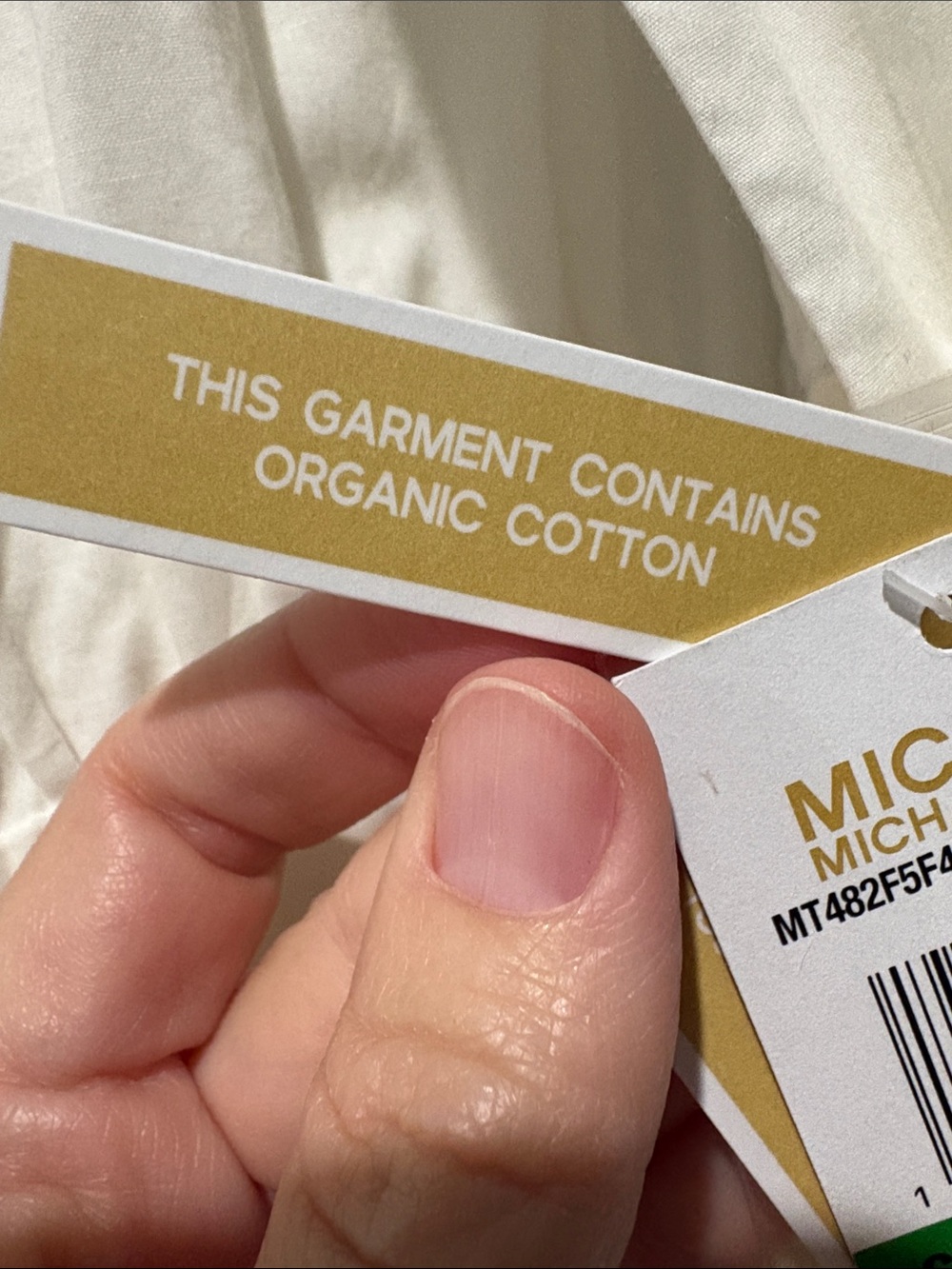 🤍 NWT Michael Michael Kors White Wrap Midi Dress – Size Large – MSRP $295 - Picture 3 of 8